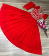 PC 333 Red Embroidery Georgette Party Wear Lehenga Choli Wholesale Price In Surat